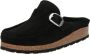 Birkenstock Zwarte Leren Pantoffels Herfst Winter Dames Black Dames - Thumbnail 2