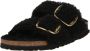 Birkenstock Arizona Teddy Bont Big Buckle Muiltjes Black Dames - Thumbnail 2