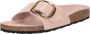 Birkenstock Madrid Big Buckle Natural Leather Patent High Shine Light Rose Narrow - Thumbnail 2