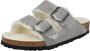 Birkenstock Arizona Shearling Slippers Stone Coin Narrow fit | Grijs | Suède - Thumbnail 195
