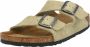 Birkenstock Arizona Heren Slippers Desert Buck Faded Khaki Narrow fit | Groen | Nubuck - Thumbnail 3