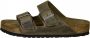 Birkenstock Slipper Arizona 1019313 Khaki Groen Vet Leer Normaal Zacht Voetbed - Thumbnail 5