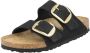 Birkenstock Arizona Dames Slippers Black Narrow fit | Zwart | Nubuck - Thumbnail 3