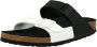 Birkenstock ;Zwarte en Witte Dames Slippers; Black Dames - Thumbnail 2