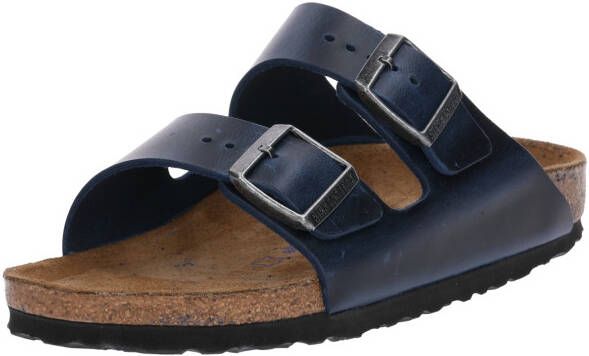 Birkenstock Blauwe Leren Sliders voor Blue - Foto 3