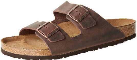 Birkenstock Platte sandalen Arizona Natural Oiled Leather Regular Habana - Foto 2