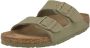 Birkenstock Arizona Tex Canvas Veg Faded Khaki Slides & sandalen 1023958 - Thumbnail 3