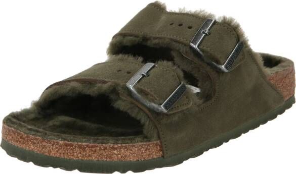Birkenstock Shearling Arizona Sandalen Groen Heren - Foto 3