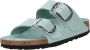 Birkenstock Groene Leren Gesp Sandaal Green Dames - Thumbnail 2