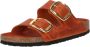 Birkenstock Oranje Leren Sandalen met Verstelbare Banden Orange Dames - Thumbnail 5