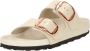 Birkenstock Arizona Big Buckle Slippers High Shine Ecru Narrow Fit Dames - Thumbnail 3