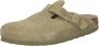 Birkenstock Suede Leather Boston Platte Schoenen Green - Thumbnail 9
