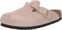 Birkenstock Suède Muiltjes met Zijgesp Sluiting Pink - Thumbnail 2