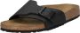 Birkenstock Satin Finish Sandal with Metal Buckle Black Dames - Thumbnail 7