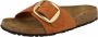 Birkenstock Madrid Nubuck Leather Big Buckle oranje narrow sandalen dames (1022709) - Thumbnail 5