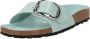 Birkenstock Madrid Big Buckle Natural Sliders Blue Dames - Thumbnail 2