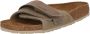 Birkenstock Women's Oita Suede Leather Sandalen Narrow beige bruin - Thumbnail 4