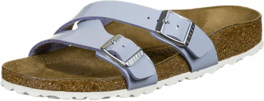 Birkenstock Slipper Yao Balance 1019715 Lichtblauw Lak Smal - Schoenen.nl