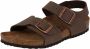 Birkenstock New York Junior Birko Flor BC Narrow Junior Sandaal Donkerbruin - Thumbnail 7