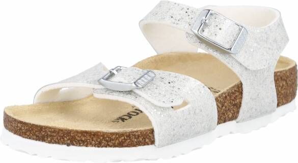 Birkenstock Rio Kids Sandalen Cosmic Sparkle White Narrow fit | Wit | Imitatieleer - Foto 8