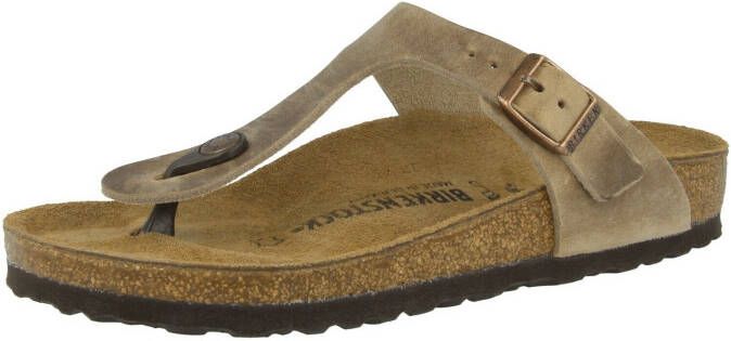 BIRKENSTOCK Teenslippers Gizeh Nubuck Bruin - Foto 4