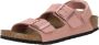 Birkenstock Kid's Milano AS Birkibuc Sandalen Narrow roze bruin - Thumbnail 3
