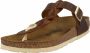 Birkenstock "Gizeh Olie Gewaxt Leren Sandalen voor Dames" Bruin Dames - Thumbnail 6