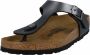 Birkenstock Gizeh Dames Slippers Metallic Black Regular fit | Zwart | Imitatieleer - Thumbnail 4