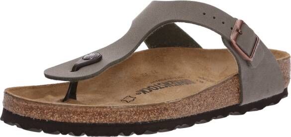 Birkenstock Platte sandalen Gizeh Nobuck Birko-Flor Regular Stone - Foto 16