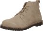 Birkenstock Uppsala Mid Suède Leren Boots Beige Heren - Thumbnail 4