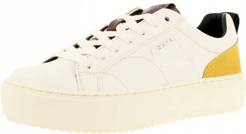 Björn Borg Witte Platform Sneaker met Gele Details White Dames - Foto 3
