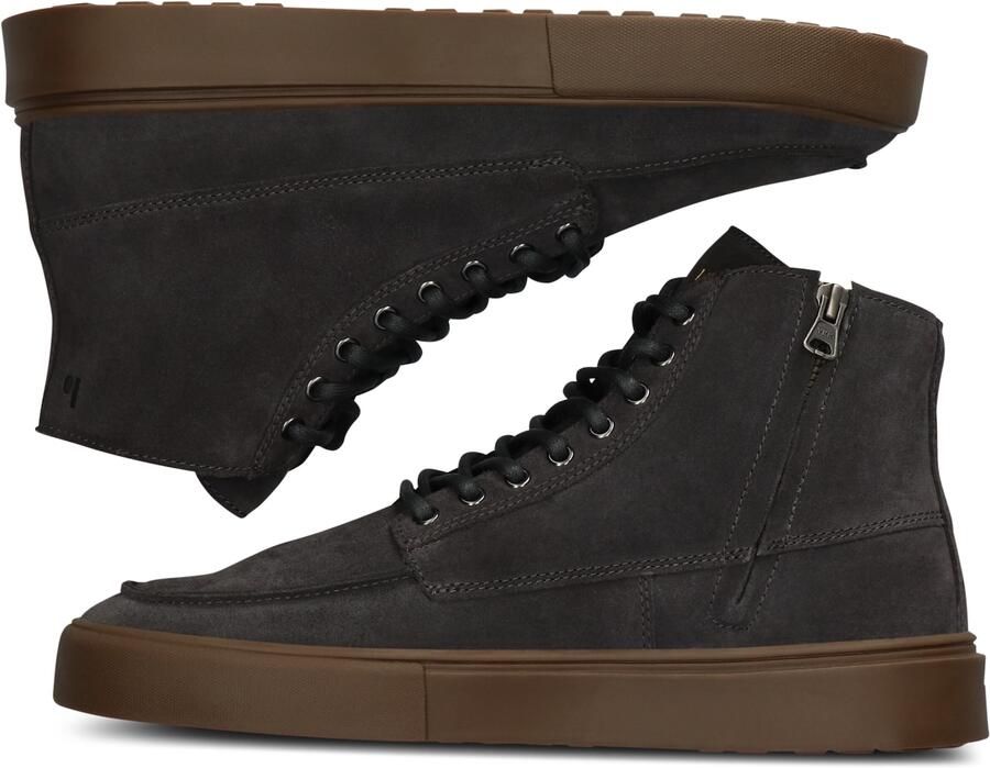 Blackstone RUBY EERO ZIPPER CG189 Bitumen Sneaker (high) Heren Dark grey - Foto 5