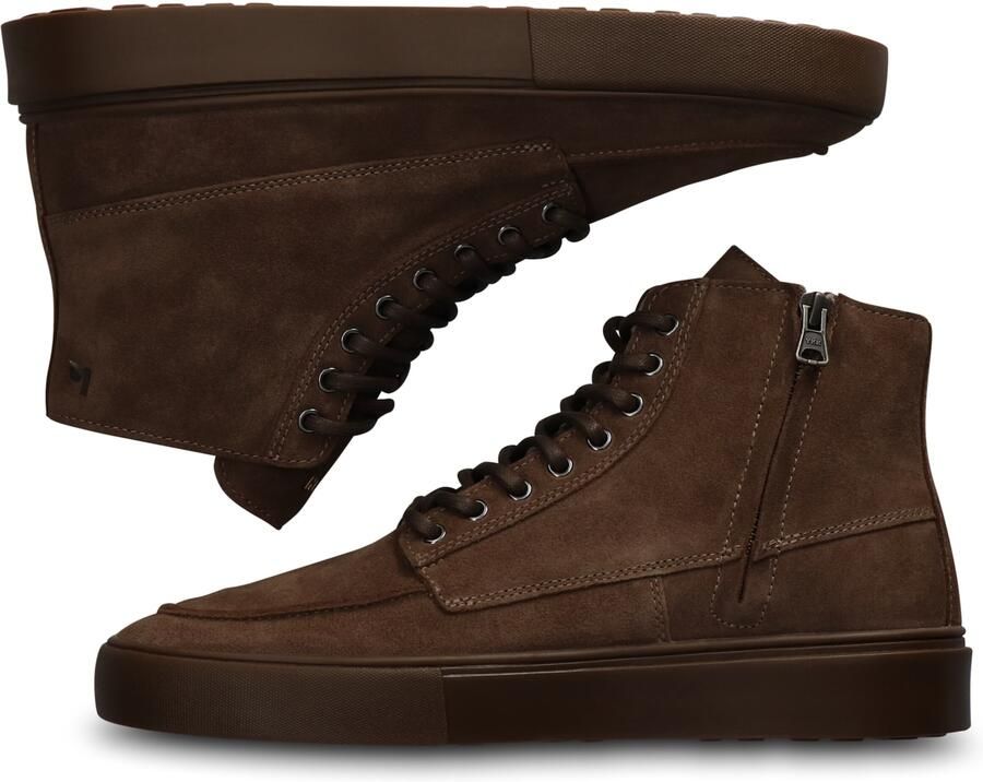 Blackstone RUBY EERO ZIPPER CG524 Walnut Sneaker (high) Heren Brown - Foto 7
