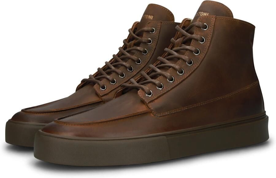 Blackstone RUBY EERO ZIPPER CG188 Tan Sneaker (high) Heren Dark brown - Foto 2