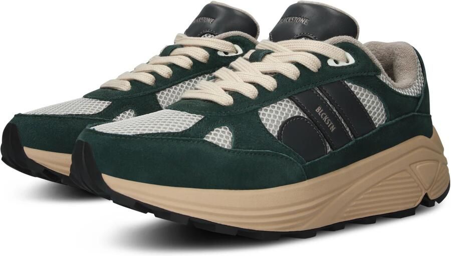 Blackstone V-RILEY GG675 Scarab Runner Sneaker Heren Dark green - Foto 2