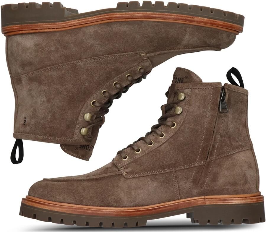 Blackstone GASTOWN BOAZ ZIPPER CG165 Saloon Bikerboots Heren Brown - Foto 5