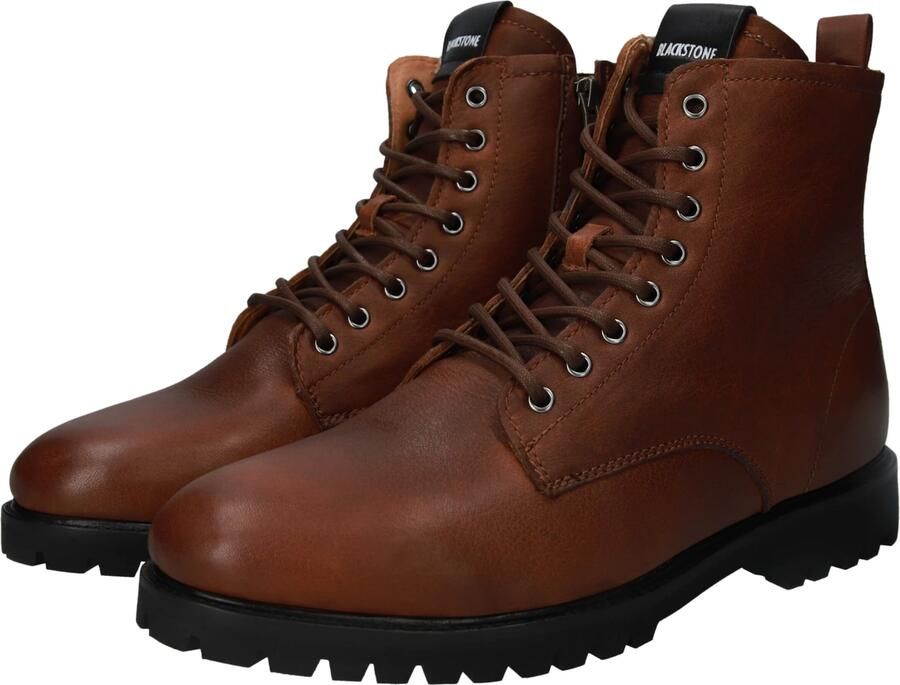 Blackstone SG49 OLD YELLOW LACE UP BOOT SHEEPSKIN Man Brown - Foto 4