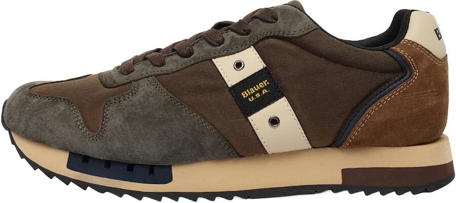 Blauer.USA Sneakers laag beige bruin donkerbruin donkergrijs - Foto 5