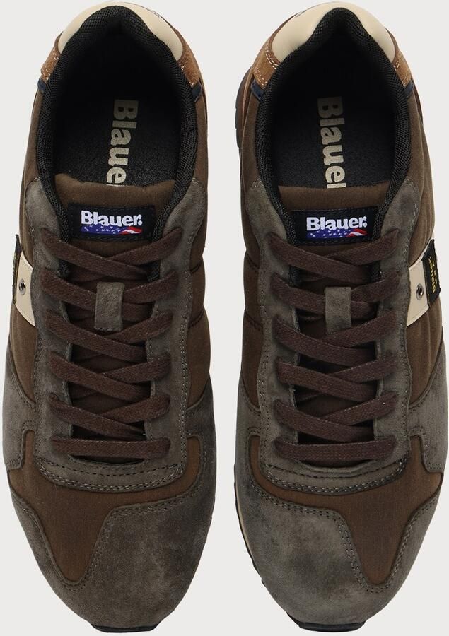 Blauer.USA Sneakers laag beige bruin donkerbruin donkergrijs - Foto 2