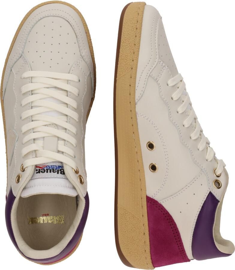 Blauer.USA Sneakers laag beige donkerlila donkerroze natuurwit - Foto 2