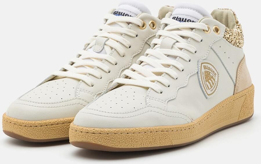Blauer.USA Sneakers laag beige goud zilver wit - Foto 5