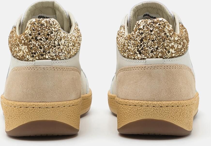 Blauer.USA Sneakers laag beige goud zilver wit - Foto 4