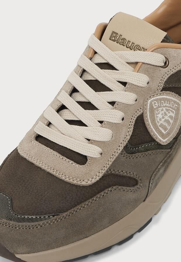 Blauer USA Sneakers van leermix met logodetail model 'OZARK' - Foto 7