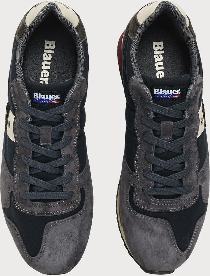 Blauer.USA Sneakers laag donkerblauw grijs aardetinten wit - Foto 5