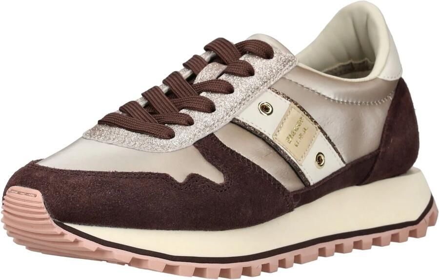 BLAUER Lage Sneakers Dames Millen03 Leer Taupe - Foto 3