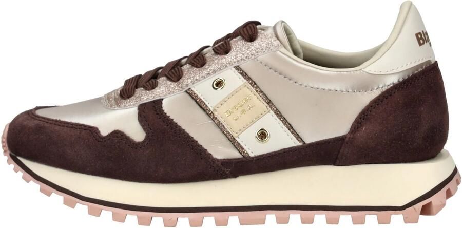 BLAUER Lage Sneakers Dames Millen03 Leer Taupe - Foto 2