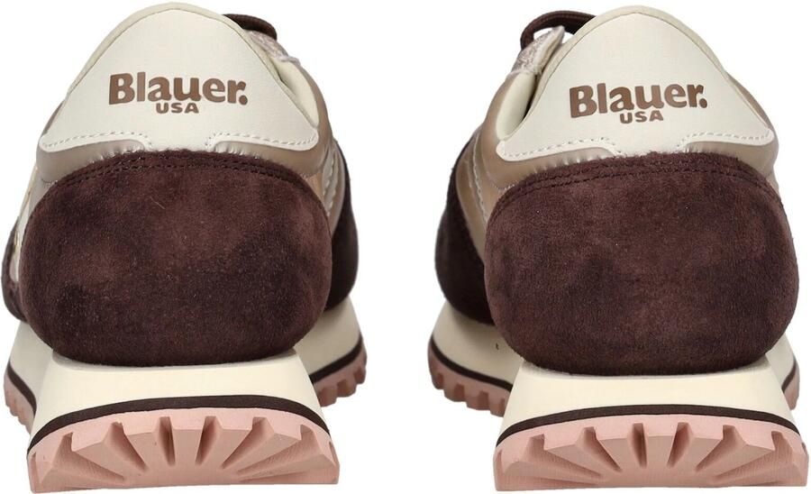 BLAUER Lage Sneakers Dames Millen03 Leer Taupe - Foto 6