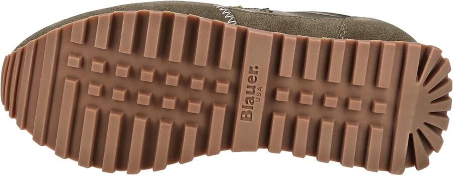 Blauer.USA Sneakers laag lichtbeige bruin gemêleerd olijfgroen - Foto 6