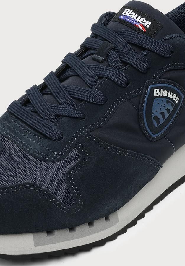 Blauer.USA Sneakers laag navy saffier wit - Foto 3