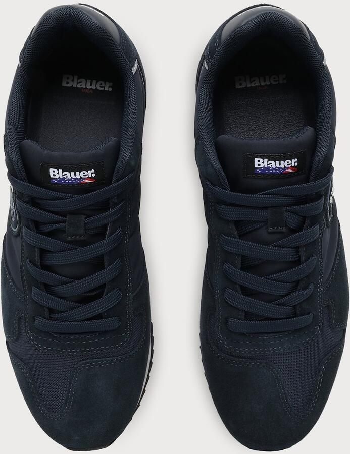 Blauer.USA Sneakers laag navy saffier wit - Foto 2